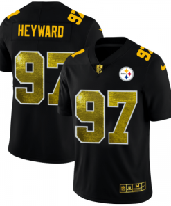Pittsburgh Pittsburgh Steelers #97 Cameron Heyward Black Nike Golden Sequin Vapor Limited NFL Jersey