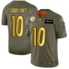 Pittsburgh Steelers #10 Mitchell Trubisky NFL Nike Olive Gold 2019 Salute To Service Limited Jersey