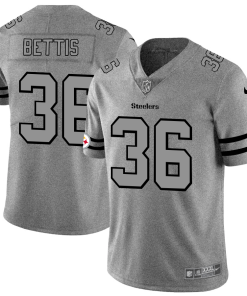 Pittsburgh Steelers #36 Jerome Bettis Nike Gray Gridiron II Vapor Untouchable Limited NFL Jersey