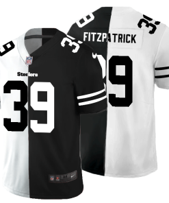 Pittsburgh Steelers #39 Minkah Fitzpatrick Black V White Peace Split Nike Vapor Untouchable Limited NFL Jersey
