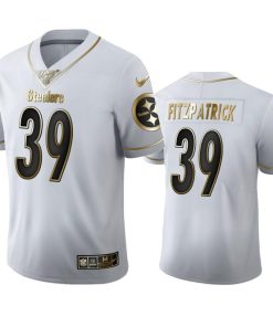 Pittsburgh Steelers #39 Minkah Fitzpatrick Nike White Golden Edition Vapor Limited NFL 100 Jersey