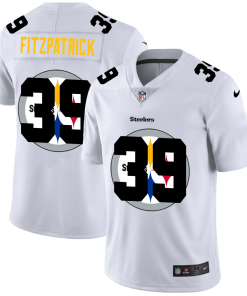 Pittsburgh Steelers #39 Minkah Fitzpatrick White Nike Team Logo Dual Overlap Limited NFL Jersey