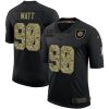 Pittsburgh Steelers #90 T.J. Watt Nike 2020 Salute To Service Camo Limited NFL Jersey Black