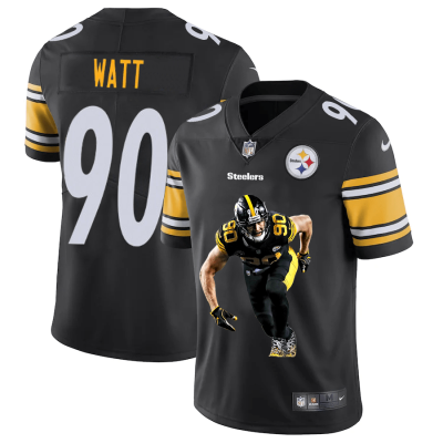 Pittsburgh Steelers #90 T.J. Watt Nike Player Signature Moves Vapor Limited NFL Jersey Black
