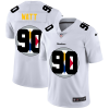 Pittsburgh Steelers #90 T.J. Watt White Nike Team Logo Dual Overlap Limited NFL Jersey