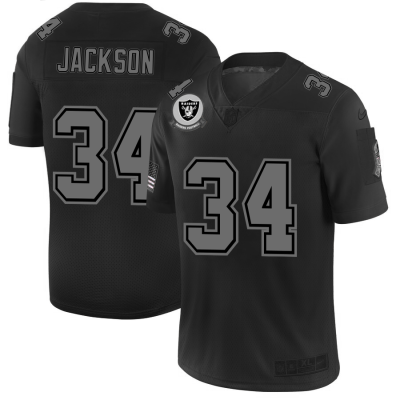 Raiders #34 Bo Jackson Nike Black 2019 Salute To Service Limited Stitched NFL Jersey