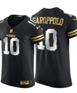 San Francisco 49ers #10 Jimmy Garoppolo Nike Black Edition Vapor Untouchable Elite NFL Jersey
