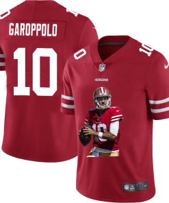San Francisco 49ers #10 Jimmy Garoppolo Nike Player Signature Moves Vapor Limited NFL Jersey Red