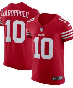 San Francisco 49ers #10 Jimmy Garoppolo Scarlet Nike 2022-23 Authentic Stitched NFL Vapor Untouchable Elite Jersey