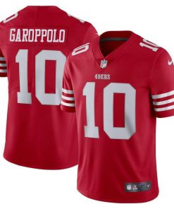 San Francisco 49ers #10 Jimmy Garoppolo Scarlet Nike 2022-23 Limited Stitched NFL Vapor Untouchable Jersey