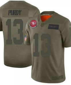San Francisco 49ers #13 Brock Purdy Camo Stitched NFL Limited 2019 Salute To Service Jersey