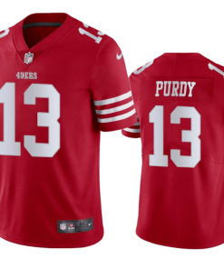 San Francisco 49ers #13 Brock Purdy Scarlet Nike 2022-23 Limited Stitched NFL Vapor Untouchable Jersey