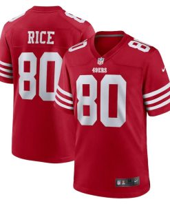 San Francisco 49ers #80 Jerry Rice Nike Men's 2022 Player Game Jersey - Scarlet