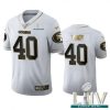San Francisco San Francisco 49ers #40 Teez Tabor Men's Nike White Golden Super Bowl LIV 2020 Edition Vapor Limited NFL 100 Jersey Men's