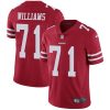 San Francisco San Francisco 49ers #71 Trent Williams Red Team Color Men's Stitched NFL Vapor Untouchable Limited Jersey Men's