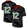 Seattle Seahawks #12 Fan Nike 2020 Black CAMO Vapor Untouchable Limited Stitched NFL Jersey
