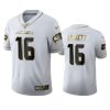 Seattle Seahawks #16 Tyler Lockett Nike White Golden Edition Vapor Limited NFL 100 Jersey