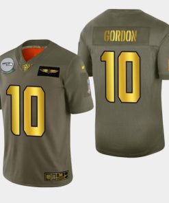 Seattle Seattle Seahawks #10 Josh Gordon Nike Olive Gold 2019 Salute to Service Limited NFL 100 Jersey
