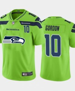 Seattle Seattle Seahawks #10 Josh Gordon Green Nike Big Team Logo Player Vapor Limited NFL Jersey