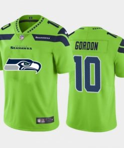 Seattle Seattle Seahawks #10 Josh Gordon Green Nike Big Team Logo Vapor Limited NFL Jersey
