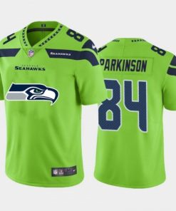 Seattle Seattle Seahawks #84 Colby Parkinson Green Nike Big Team Logo Vapor Limited NFL Jersey