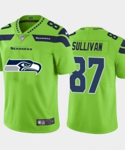 Seattle Seattle Seahawks #87 Stephen Sullivan Green Nike Big Team Logo Vapor Limited NFL Jersey