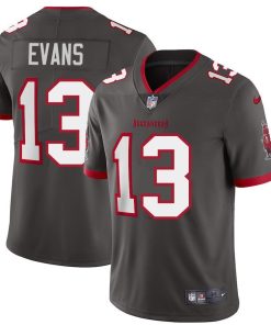 Tampa Bay Buccaneers #13 Mike Evans Nike Pewter Alternate Vapor Limited Jersey