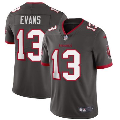 Tampa Bay Buccaneers #13 Mike Evans Nike Pewter Alternate Vapor Limited Jersey