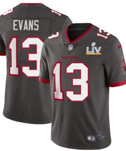 Tampa Bay Buccaneers #13 Mike Evans Super Bowl LV Bound Nike Pewter Alternate Vapor Limited Jersey