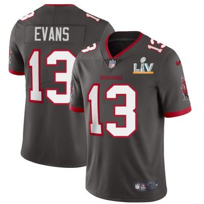 Tampa Bay Buccaneers #13 Mike Evans Super Bowl LV Bound Nike Pewter Alternate Vapor Limited Jersey
