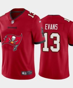 Tampa Bay Buccaneers #13 Mike Evans Red Nike Big Team Logo Vapor Limited NFL Jersey