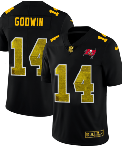 Tampa Bay Buccaneers #14 Chris Godwin Black Nike Golden Sequin Vapor Limited NFL Jersey
