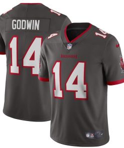 Tampa Bay Buccaneers #14 Chris Godwin Nike Pewter Alternate Vapor Limited Jersey