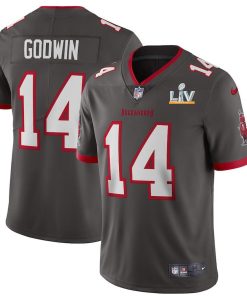 Tampa Bay Buccaneers #14 Chris Godwin Super Bowl LV Bound Nike Pewter Alternate Vapor Limited Jersey