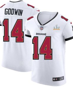 Tampa Bay Buccaneers #14 Chris Godwin Super Bowl LV Bound Nike White Vapor Elite Jersey