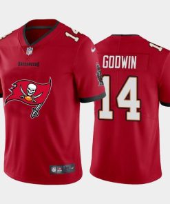 Tampa Bay Buccaneers #14 Chris Godwin Red Nike Big Team Logo Vapor Limited NFL Jersey