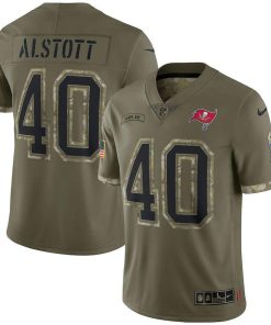 Tampa Bay Buccaneers #40 Mike Alstott Nike 2022 Salute To Service Limited Jersey - Olive
