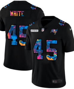 Tampa Bay Buccaneers #45 Devin White Nike Multi-Color Black 2020 NFL Crucial Catch Vapor Untouchable Limited Jersey