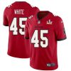 Tampa Bay Buccaneers #45 Devin White Super Bowl LV Bound Nike Red Vapor Limited Jersey