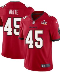 Tampa Bay Buccaneers #45 Devin White Super Bowl LV Bound Nike Red Vapor Limited Jersey