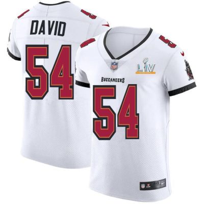 Tampa Bay Buccaneers #54 Lavonte David Super Bowl LV Bound Nike White Vapor Elite Jersey