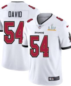 Tampa Bay Buccaneers #54 Lavonte David Super Bowl LV Bound Nike White Vapor Limited Jersey