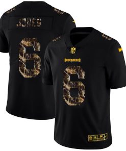 Tampa Bay Buccaneers #6 Julio Jones Black Nike Flocked Lightning Vapor Limited NFL Jersey