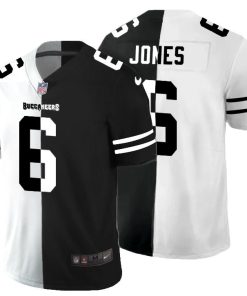 Tampa Bay Buccaneers #6 Julio Jones Black V White Peace Split Nike Vapor Untouchable Limited NFL Jersey