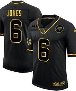 Tampa Bay Buccaneers #6 Julio Jones Nike 2020 Salute To Service Golden Limited NFL Jersey Black