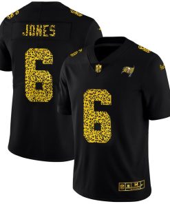 Tampa Bay Buccaneers #6 Julio Jones Nike Leopard Print Fashion Vapor Limited NFL Jersey Black