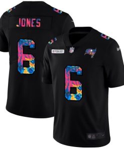 Tampa Bay Buccaneers #6 Julio Jones Nike Multi-Color Black 2020 NFL Crucial Catch Vapor Untouchable Limited Jersey