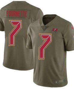 Tampa Bay Buccaneers #7 Leonard Fournette Olive Stitched NFL Limited 2017 Salute To Service Jersey