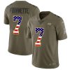 Tampa Bay Buccaneers #7 Leonard Fournette Olive/USA Flag Stitched NFL Limited 2017 Salute To Service Jersey