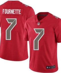 Tampa Bay Buccaneers #7 Leonard Fournette Red Stitched NFL Limited Rush Jersey